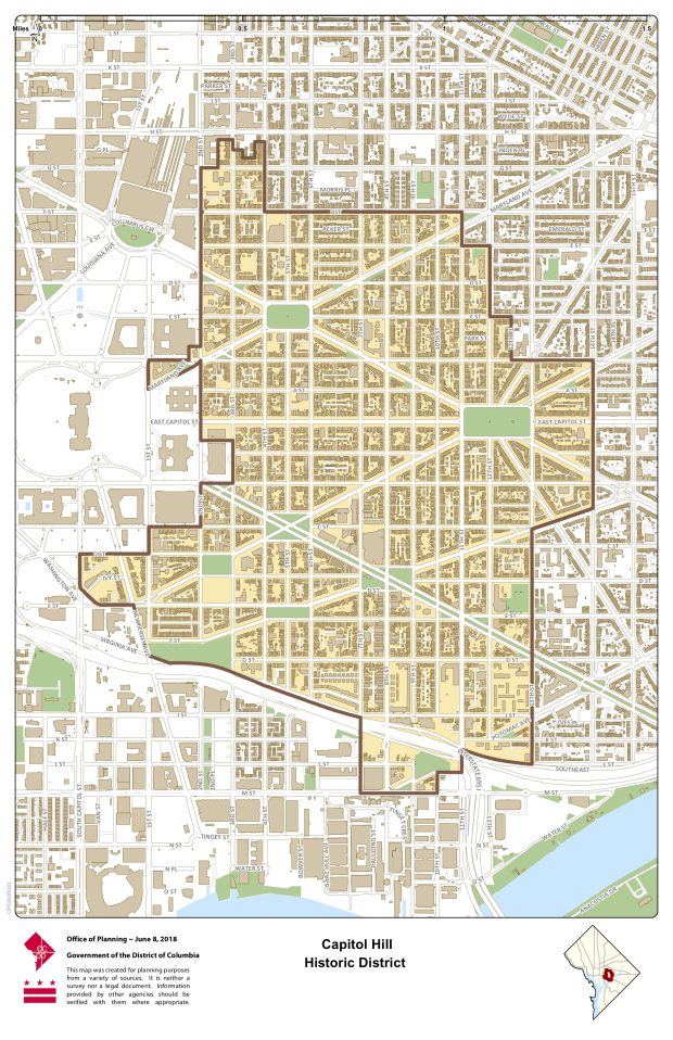 Capitol Hill Historic District Map